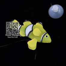 Aquarium Decorative Artificial Fake Fish Clownfish Float In Water, Suction Cup fish toy model Fluorescent light Vivid Waterscape