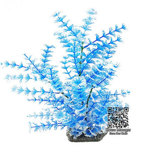 Blue/Red/Green 40cm Height Aquarium Fish Tank Ornaments Waterscape Decoration, Plastic Artificial Plants Tree for aquarium tank