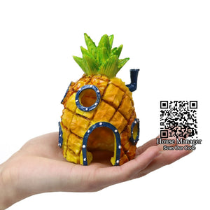 Super 3style Aquarium Decoration Cartoon House for Fish Tank, Pineapple House / Krusty Krab / Octopus' Easter Island Head House