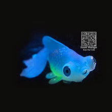 Fluorescent Artificial Fish Toy, Clownfish Rumble Fish Goldfish model toy with suction cup sucker play with fish aquarium tank