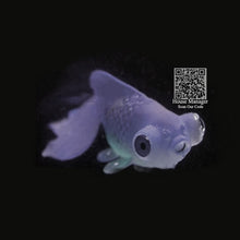 Fluorescent Artificial Fish Toy, Clownfish Rumble Fish Goldfish model toy with suction cup sucker play with fish aquarium tank