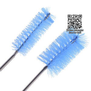 Aquarium Cleaning Brush for Water pipe Tube Hose, Stainless Steel spring flexible Cleaner Tool Water Tube Pipe Brush 155cm long