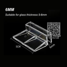 Acrylic Aquarium Bracket Mount Bed Fixed Support Holder for Turtle to climb swarm up, 6/8/10/12mm Clamp &5cm bed for turtle tank